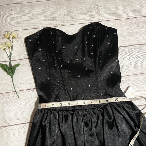 Better B. Embellished Strapless Ruched Party Dress - Picture 12 of 14